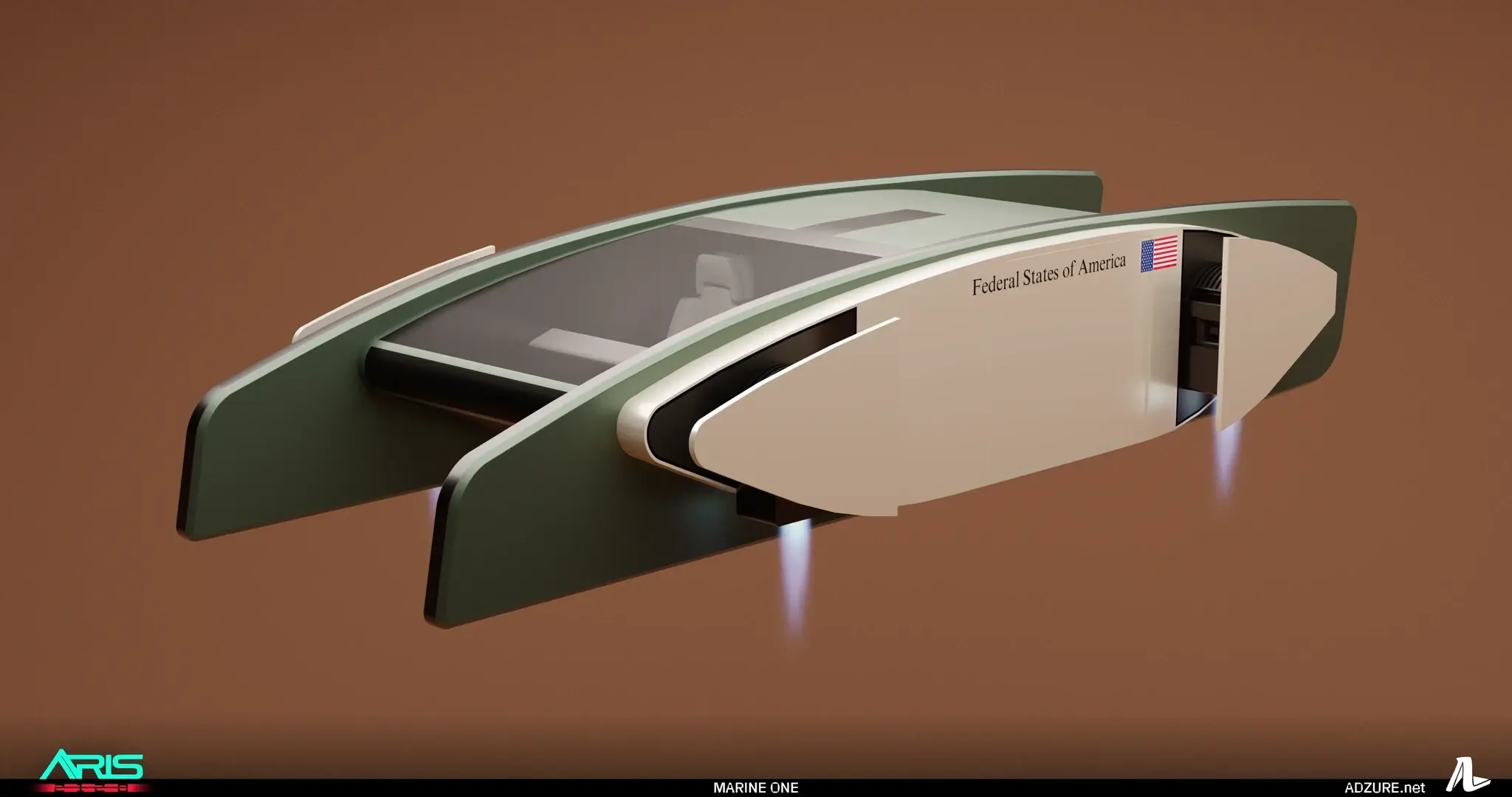 MARINE ONE flying car