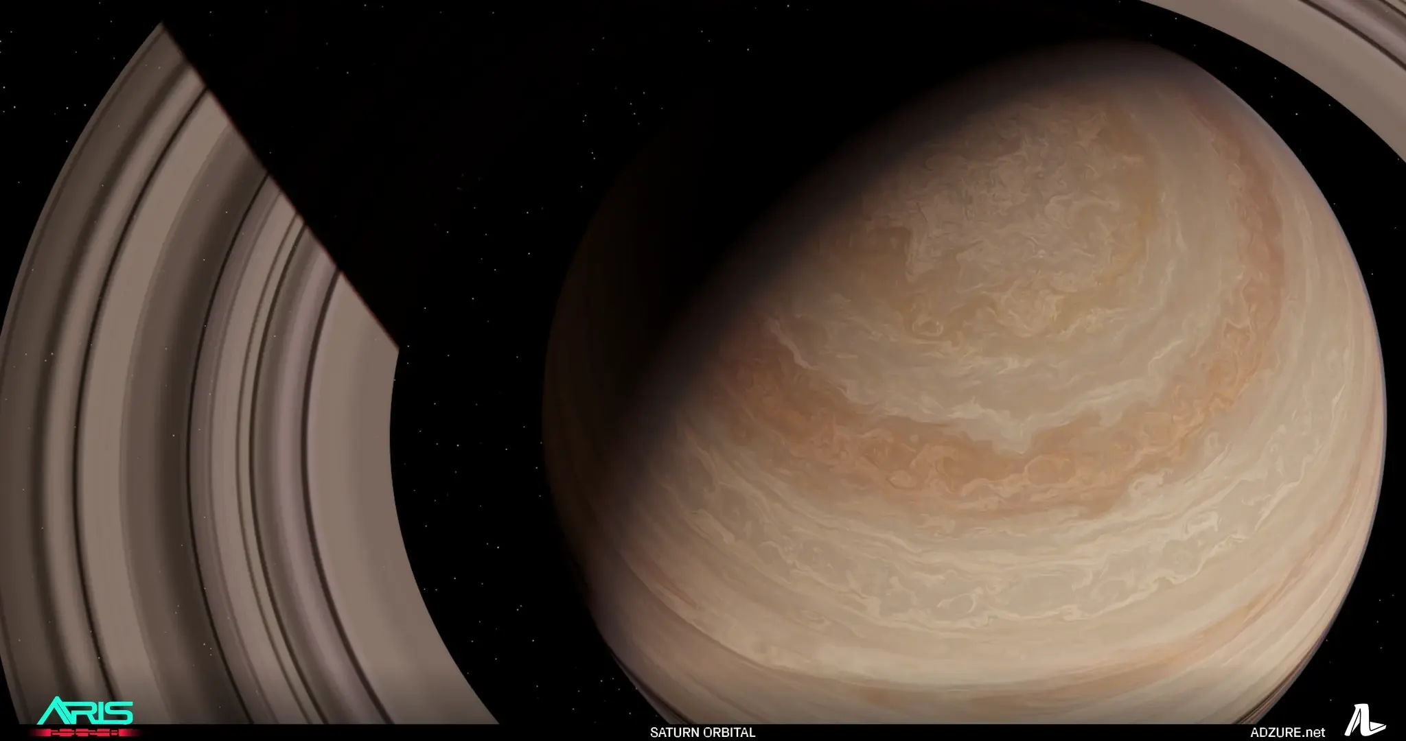 Saturn orbital view